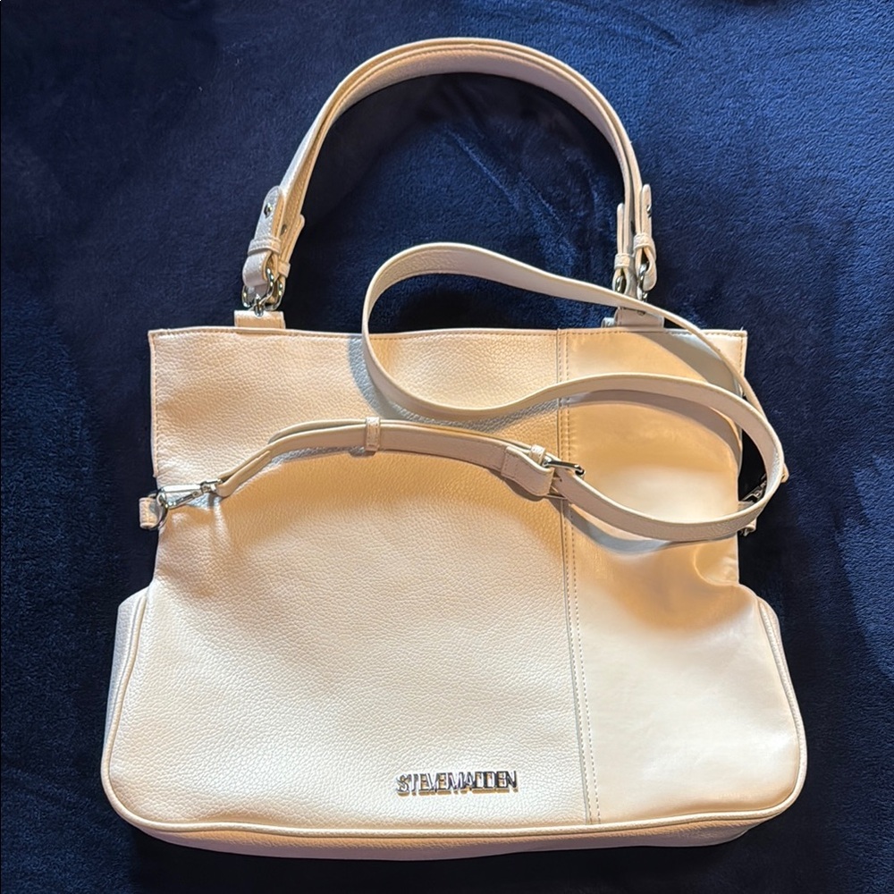 Steve Madden Cream Shoulder Bag